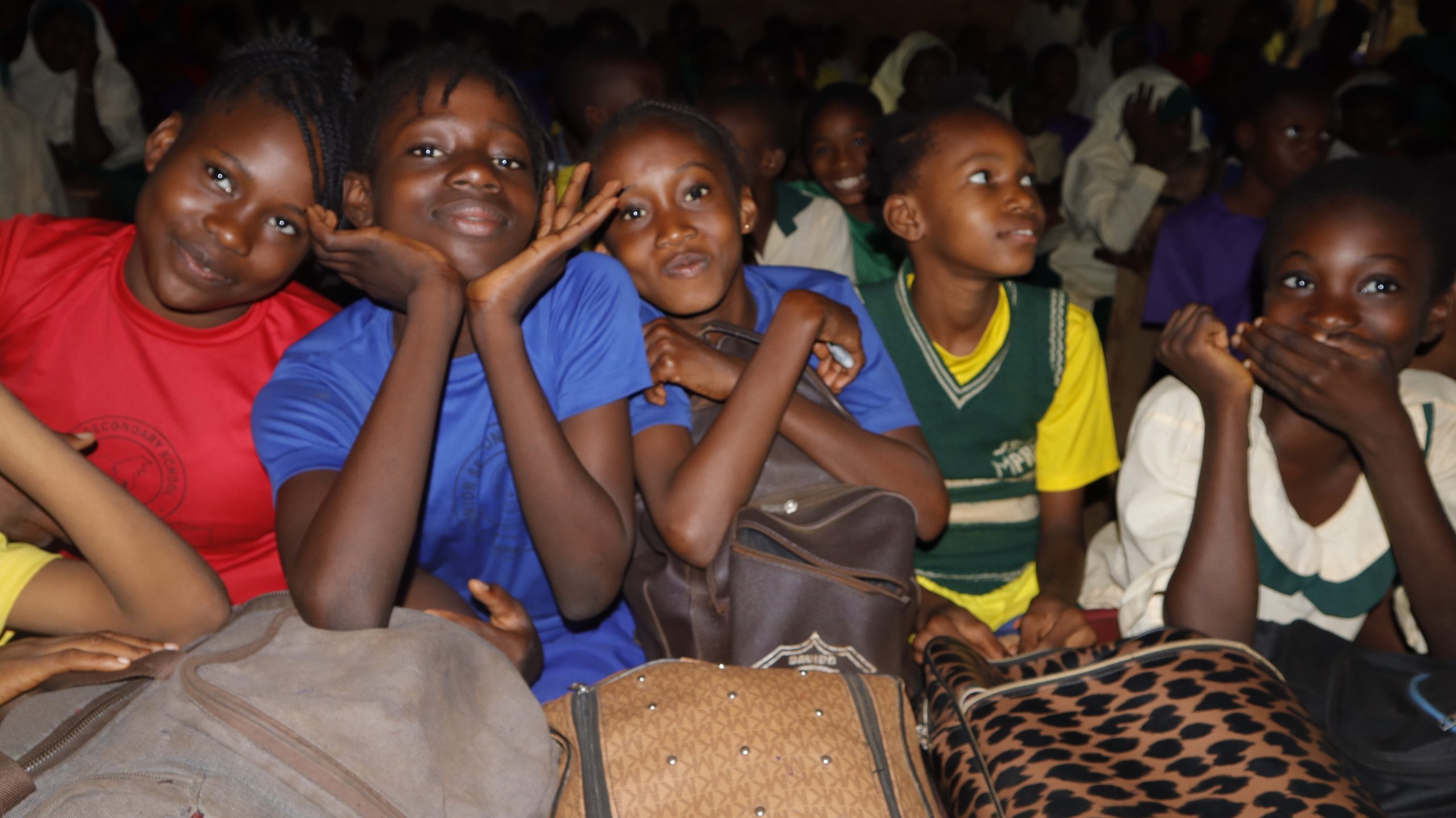 Young Nigerian children at Mpape outreach program organized by Greymond Women, Orphans and Charity Foundation